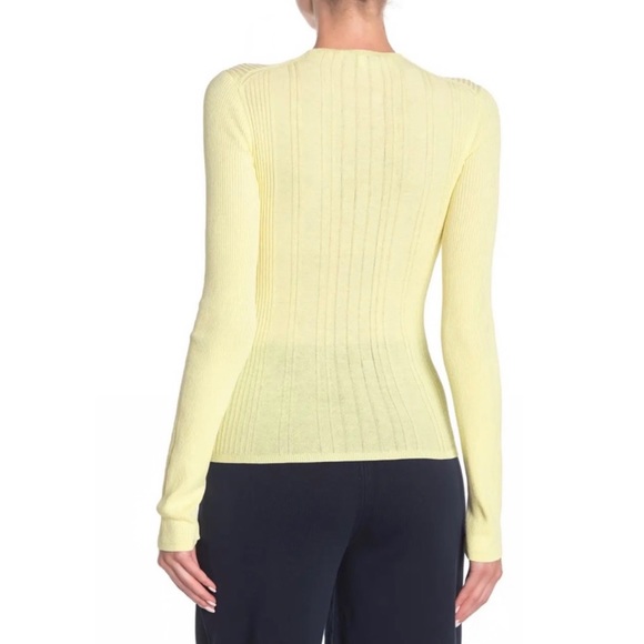 NEW VINCE RIB KNIT LONG SLEEVE TOP - Picture 7 of 10